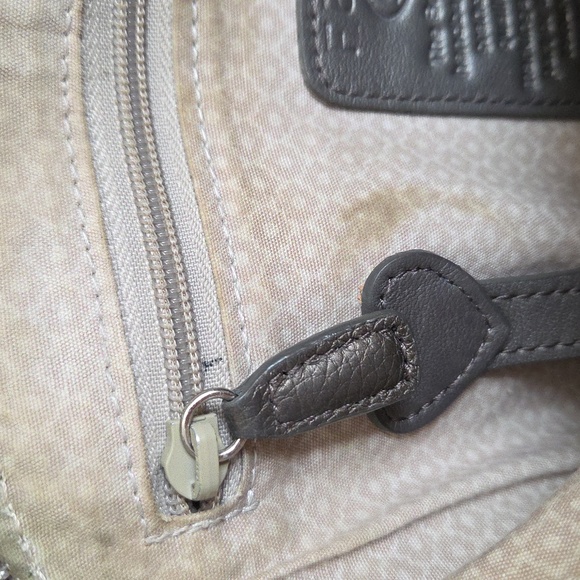 Brighton Grey Leather Studded Crossbody - Picture 13 of 16